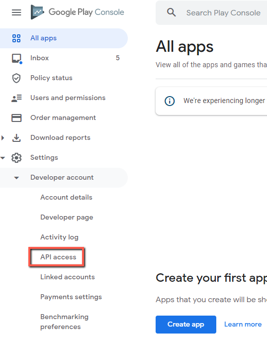 Google Play Game Services – APIs y servicios – Consola de Google Cloud